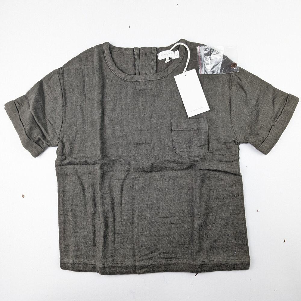 Jamie Kay Muslin Rowan Shirt - Tarmac - Size 3